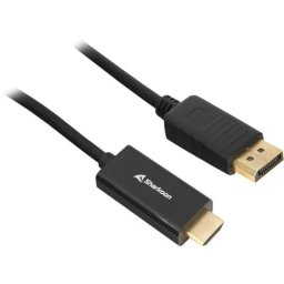 Cable Adaptador DisplayPort 1.2 a HDMI 4K Sharkoon 3 metros
