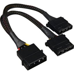 Cable alimentación Y Sharkoon 4Pin 5.25" 2x macho/hembra