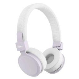 Auriculares Hama Freedom Lit III inalámbricos Bluetooth para llamadas y música lila y blanco
