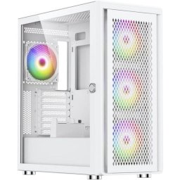 Caja PC Silentware Air 100 Blanco Torre Midi Mesh RGB