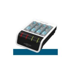 Cargador de Baterías Ansmann 1001-0092-01 con 4 Pilas AA NiMH 2100 mAh