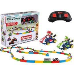 Set de Carreras de Mesa Carrera Mario Kart con Coches RC Mario y Luigi