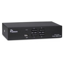 Interruptor KVM Inter-Tech AS-41HA HDMI 4 Equipos Full HD+