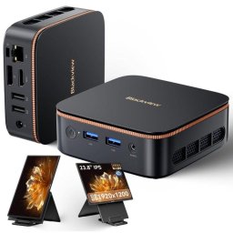Mini PC Blackview MP20 AMD Ryzen 3 3300U 16GB 512GB SSD Radeon Vega 6 Windows 11 Pro Pantalla 23,8