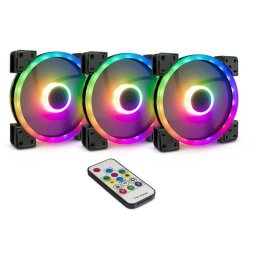 Refrigeración aire Inter-Tech Ventiladores RGB 14 cm 1200 RPM PWM