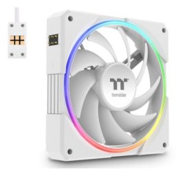 Refrigeración aire Thermaltake Blanco 12 cm TS120 White LED RGB 500-2000 RPM