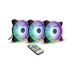 Refrigeración aire Inter-Tech 12 cm Argus RS-07 LED RGB 3 ventiladores