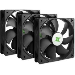 Refrigeración aire Inter-Tech ventilador 12 cm 800-1500 RPM negro 3 unidades