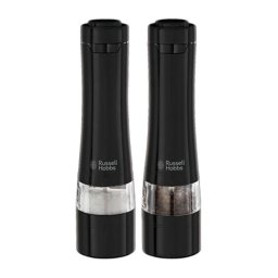 Juego de salero y pimentero Russell Hobbs Negro acero inoxidable 2 piezas