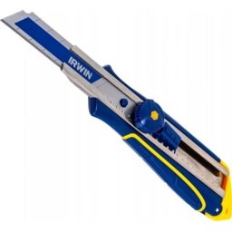 Cúter Profesional Irwin De 18 Mm Con Hoja Bimetal Retráctil, Tornillo De Bloqueo Manual Y Cargador Para 2 Hojas, Mango Ergonómico Antideslizante Y Cuerpo Abs
