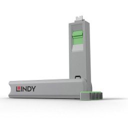 Bloqueador de puerto USB-C Lindy con clave 5 piezas