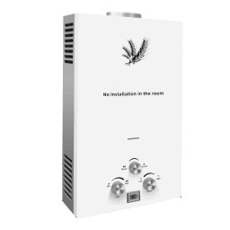 Calentador Generica 12L 24kW mural acero inoxidable LED control inteligente