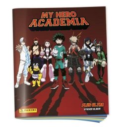 Álbum Panini My Hero Academia con 200 cromos y 50 cartas coleccionables