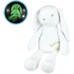 Peluche Jemini Luminou Conejo Luminoso Blanco 30 cm Tejido Fotoluminiscente