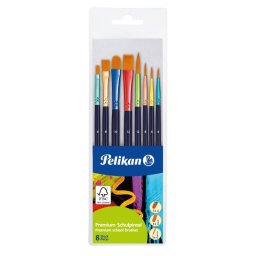 Juego de pinceles Pelikan 701181 8 pinceles sintéticos multicolor