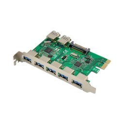 Tarjeta de expansión USB MicroConnect MC-USB3.0-ST610 PCIe 7 puertos 5 Gbit/s