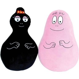 Cojín Peluche Jemini Barbapapa y Barbamama Pack de 2 40 cm