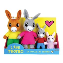 Set Peluches Jemini Trotro Family 4 Piezas 15-23 cm Felpa