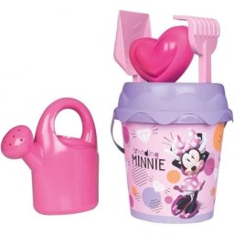 Set Cubo de Playa Minnie Smoby Rosa con 5 Accesorios para Niños
