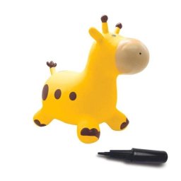 Balón Saltarín Inflable Jirafa Amarilla Lexibook 45 cm