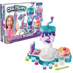 Kit para hacer slime Lexibook Cra-z-slimy Sparkling manual con purpurina y decoraciones