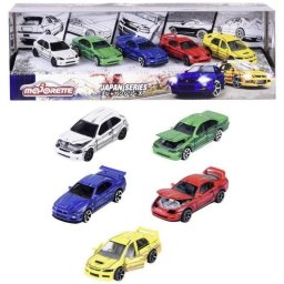 Set 5 Coches Miniatura Majorette Japan Series 1/64 Metal