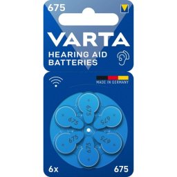 Pila para audífonos Varta 675 PR44 Zinc-Aire 1,45 V 6 unidades