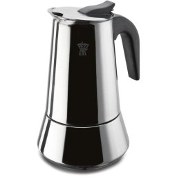 Cafetera italiana Pezzetti Steelexpress acero inoxidable 6 tazas compatible inducción