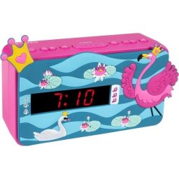 Reloj despertador Bigben Interactive R15 Princesa 3D LED Doble Alarma 3 Sonidos