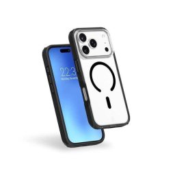 Funda para móvil Force Case Air Xtrem Frost híbrida mate negra para iPhone 17 Pro Max