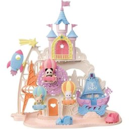 Parque de Diversiones de Hadas Sylvanian Families 5537 - 3 Bebés Articulados y 4 Mundos Temáticos