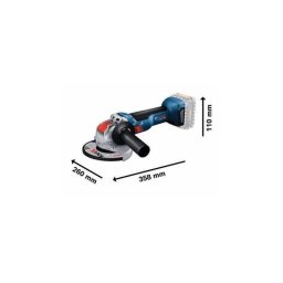 Amoladora Angular Bosch Professional GWX 18V-10 X-LOCK Inalámbrica 125 mm