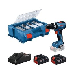 Taladro Percutor Inalámbrico Bosch Professional GSB 18V-65 Sin Escobillas Kit 2x4.0Ah