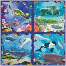 Rompecabezas Ravensburger PuzzleUP! Animales Marinos 64 Piezas +5 Años