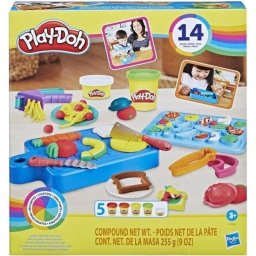 Set de modelado Play-Doh Kitchen Creations Kit Little Chef con 14 accesorios y 5 colores