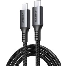 Cable USB-C a USB-C UGreen US567 Nylon Trenzado 1 m 60W 480 Mbps