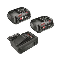 Set de baterías Bosch 18V 2 Li-Ion 2,5Ah + cargador rápido