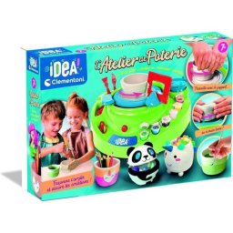 Torno de alfarero eléctrico infantil Clementoni con kit completo y pinturas