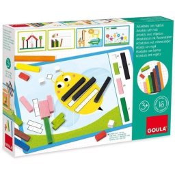 Juego educativo Goula Actividades con Regletas Cuisenaire de Madera para 3+ Años