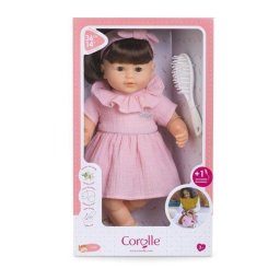 Muñeca Corolle Julie 36 cm Pelo Castaño Ojos Durmientes Cuerpo Flexible