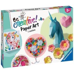 Kit Manualidades Paper Art Maxi Ravensburger Quilling, Papel 3D y Origami 9 Creaciones