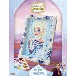 Kit de manualidades con lentejuelas Lansay Collection Sequins Elsa Frozen