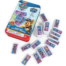 Dominós PAW Patrol 28 Piezas Lata Metálica para 2-4 Jugadores