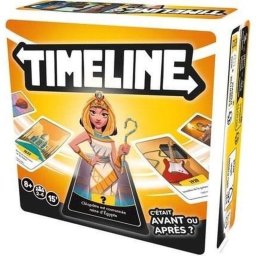 Asmodee Timeline Clutch Box Juego de Cartas Histórico Educativo 96 Cartas 2-6 Jugadores