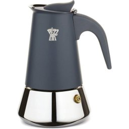 Cafetera italiana Pezzetti Steelexpress 2 tazas acero inoxidable azul
