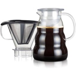 Cafetera Pour-over Bodum Melior 1 L con filtro permanente acero inoxidable
