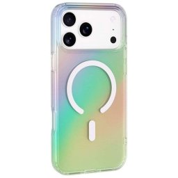 Funda para móvil BigBen Híbrida Transparente Iridiscente MagSafe para iPhone 17 Pro