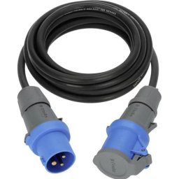 Extensión Brennenstuhl 5 m CEE 16 A IP44 Goma Neopreno Azul Gris Negro