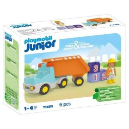 Playmobil Junior Camión Bañera 71685 10 piezas