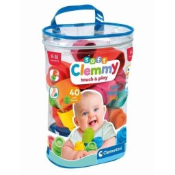 Clementoni Clemmy Baby Set De 40 Bloques Blandos 40 piezas